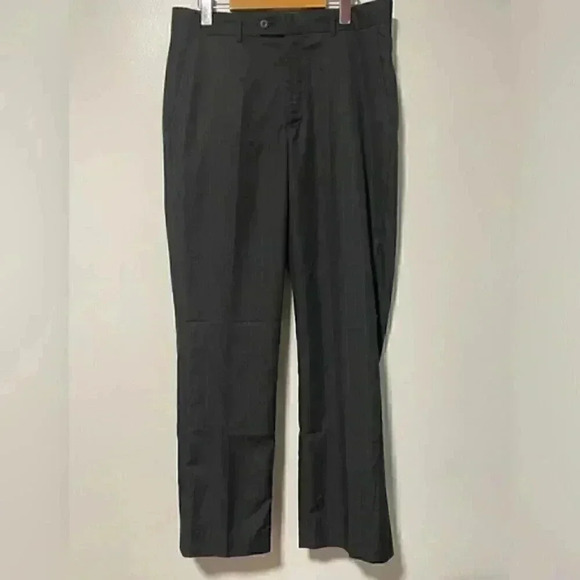 Max Black Striped Dress Pants, Size 32 - Picture 1 of 8
